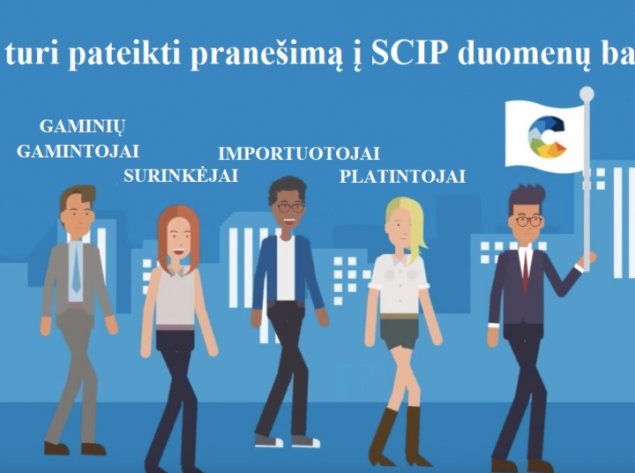 Gaminių tiekėjams taikoma teisinė pareiga dėl pranešimo teikimo į SCIP duomenų bazę