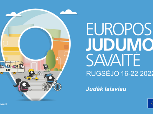 Rugsėjo 16 d. startuos jau tradicine tapusi Europos judumo savaitė
