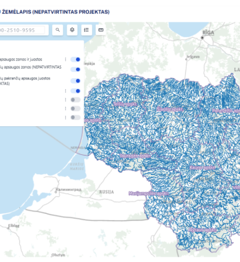 Planuojama tvirtinti teritorijas, kurioms bus taikomos paviršinių vandens telkinių apsaugos zonų...